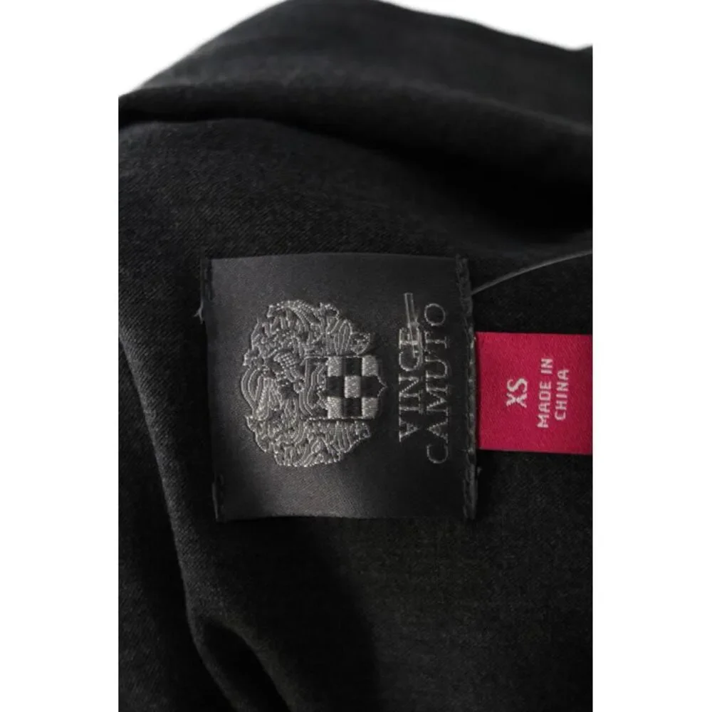 Vince Camuto Women's Long Sleeves Button Up Rhinestone Boxy Jacket Gray Size XS